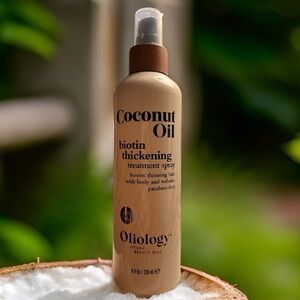 Oliology Coconut Oil Biotin Thickening Treatment Spray 8 fl. oz. BRAND NEW